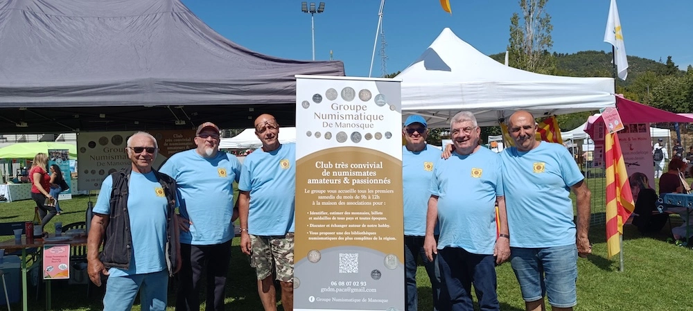 L'équipe du Groupe Numismatique de Manosque